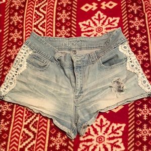 Denim shorts